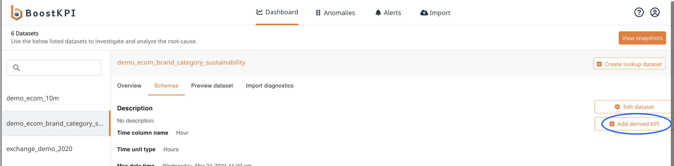 Derived KPI button: image