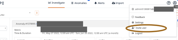 Invite users workflow